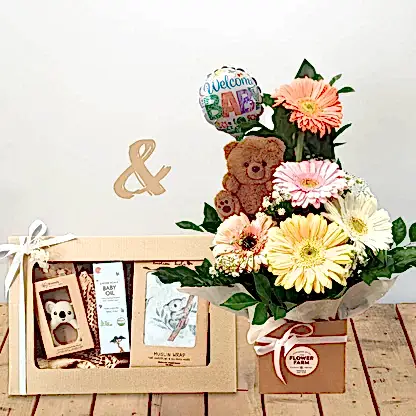 Welcome Baby Arrangement and Gift Package